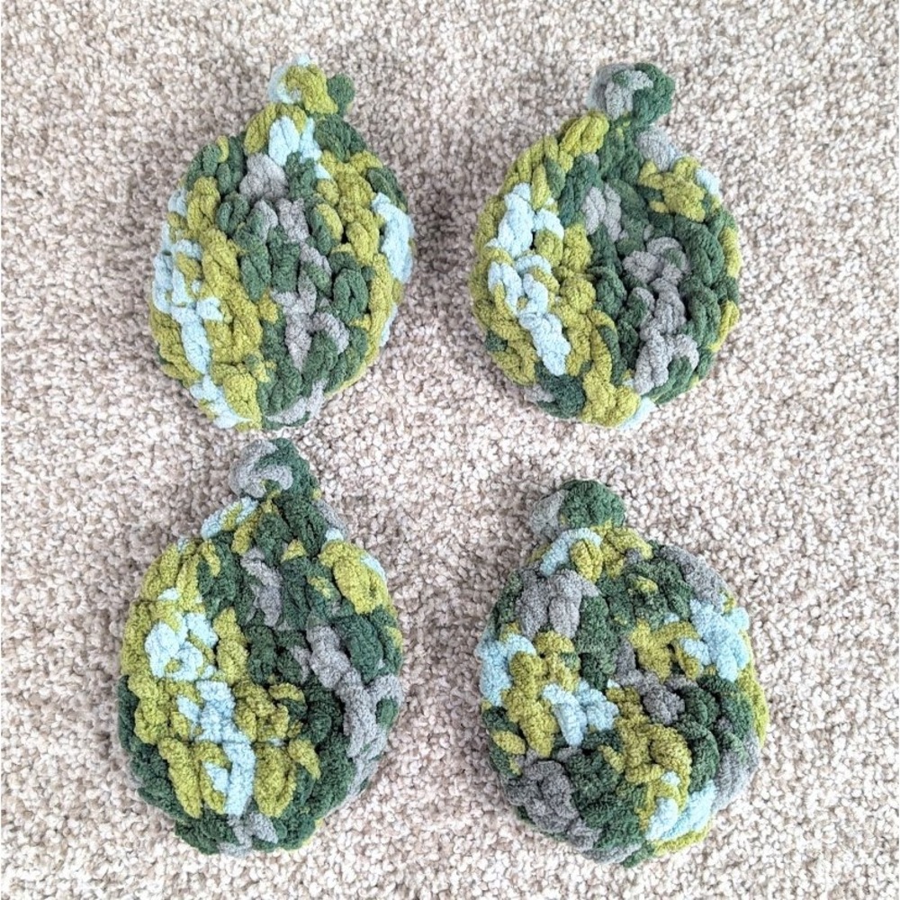Handmade Crochet Water Balloons Reusable Water Fight‎ Fun Forest Sage